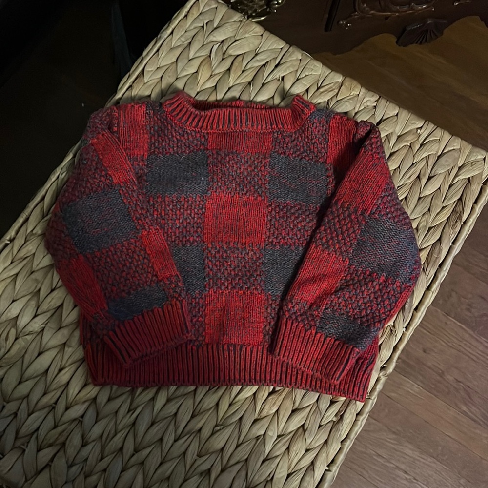 Gymboree plaid sweater 12-18 months